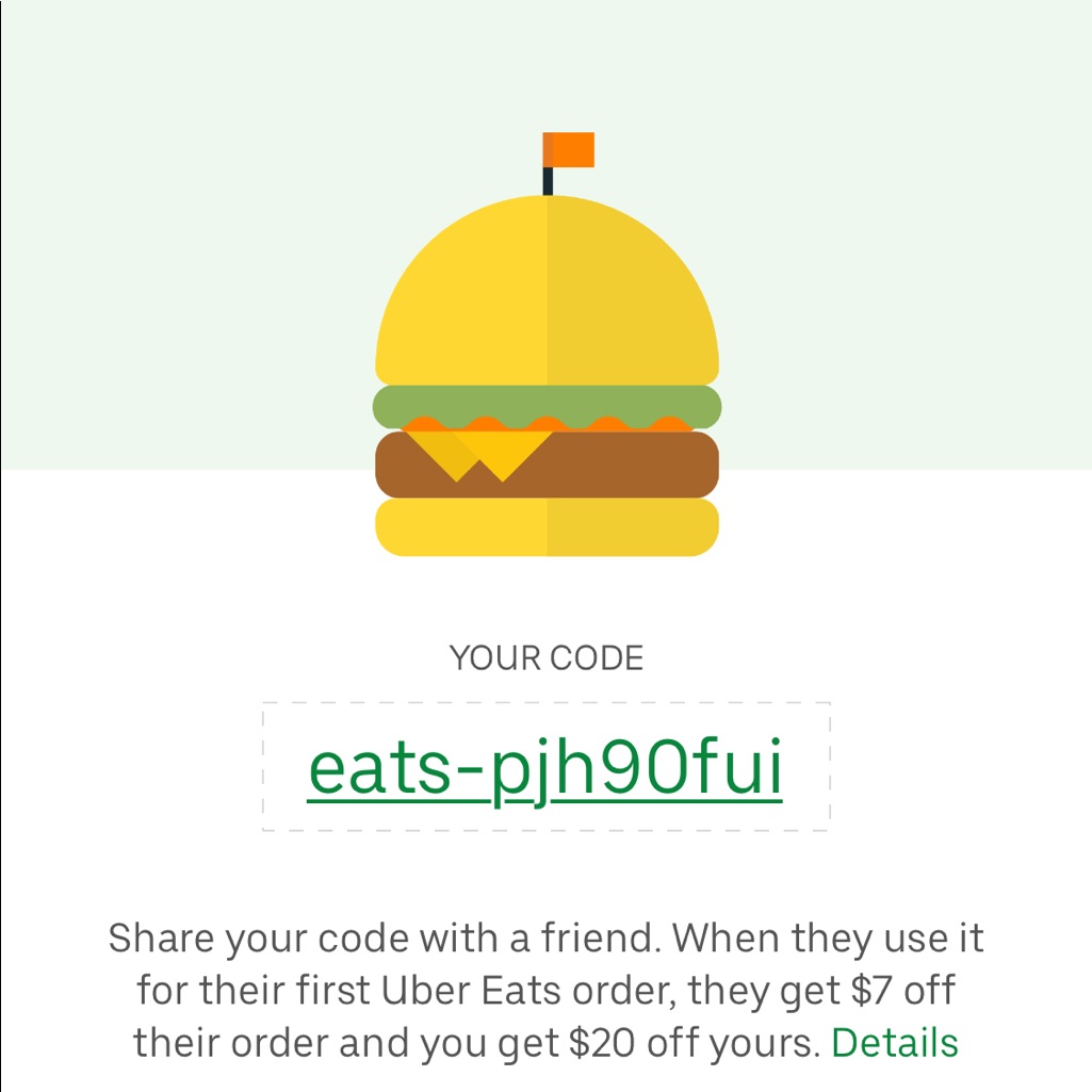 Uber Eats Code